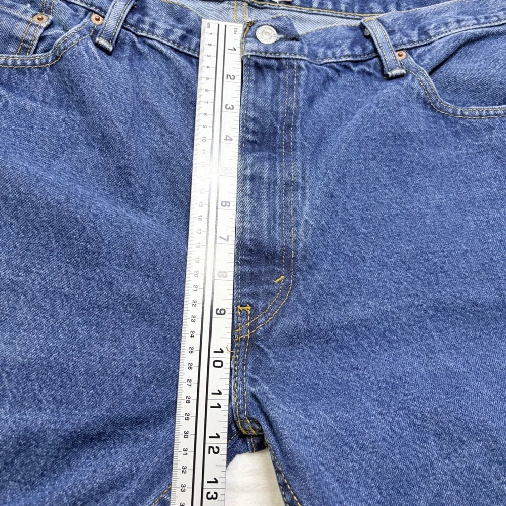 Levi's 505 Straight Fit Jeans Blue Denim 100% Cotton 40x30